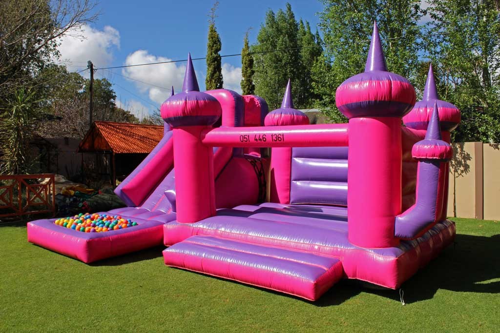 Princess-Gym-Large-Jumping-Castle-roof-Slide-Pond-balls